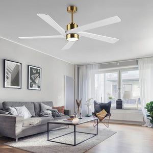 Zephyr Breeze | 72" Wood Blades Ceiling Fan with Light