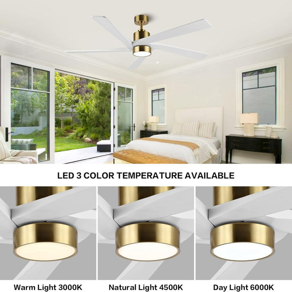 Zephyr Breeze | 72" Wood Blades Ceiling Fan with Light