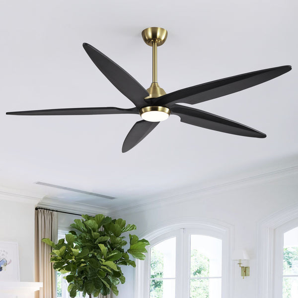 Carvo | 54’’ Wood Blades Ceiling Fan with Light