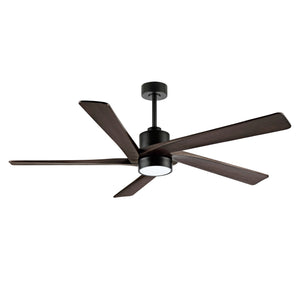 Zephyr Breeze | 64" Wood Blades Ceiling Fan with Light