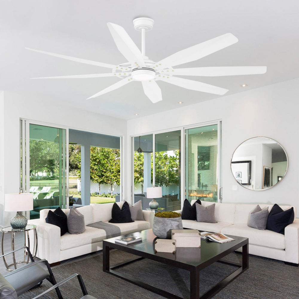 Tectra | 72’’ Aluminum Blades Ceiling Fan with Light