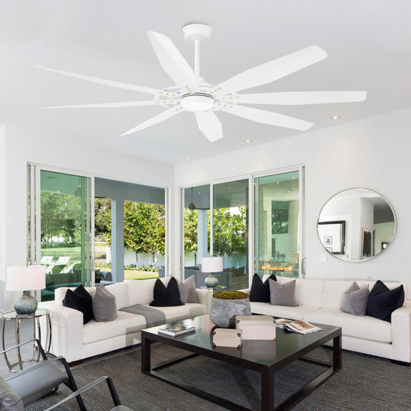 Tectra | 72’’ Aluminum Blades Ceiling Fan with Light