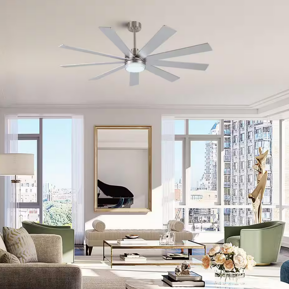 Solara | 72" Wood Ceiling Fan with Light