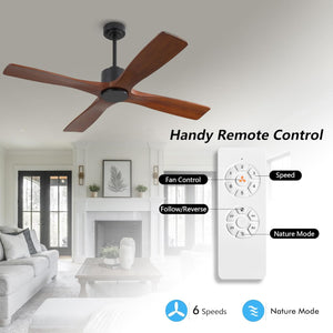Serenity Air|48" Wood Blades Ceiling Fan