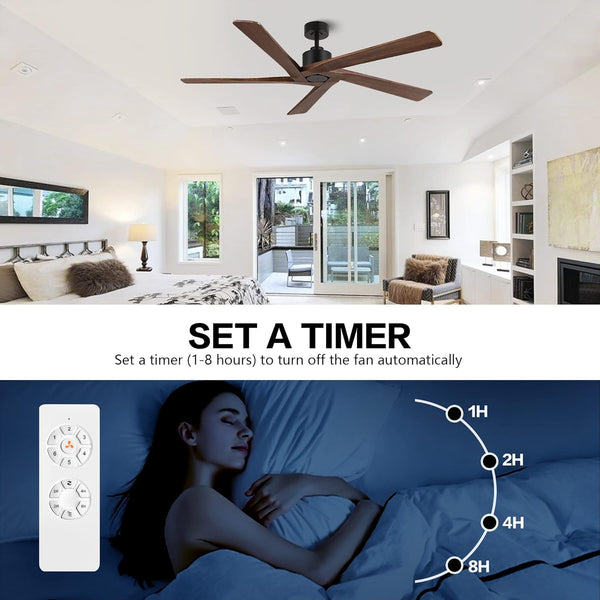 Zephyr Breeze | 72" Wood Blades Ceiling Fan