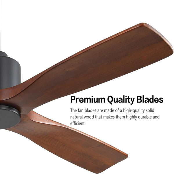 Serenity Air|48" Wood Blades Ceiling Fan