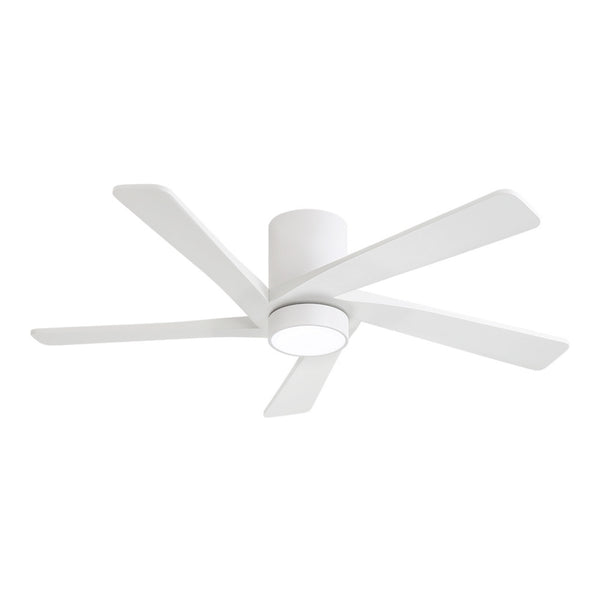 HaloAir | 54" Flush Mount Wood Blades Ceiling Fan With Light