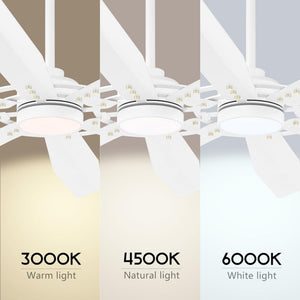 Tectra | 72’’ Aluminum Blades Ceiling Fan with Light