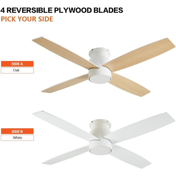 Reveria | 52" Flush Mount Ceiling Fan