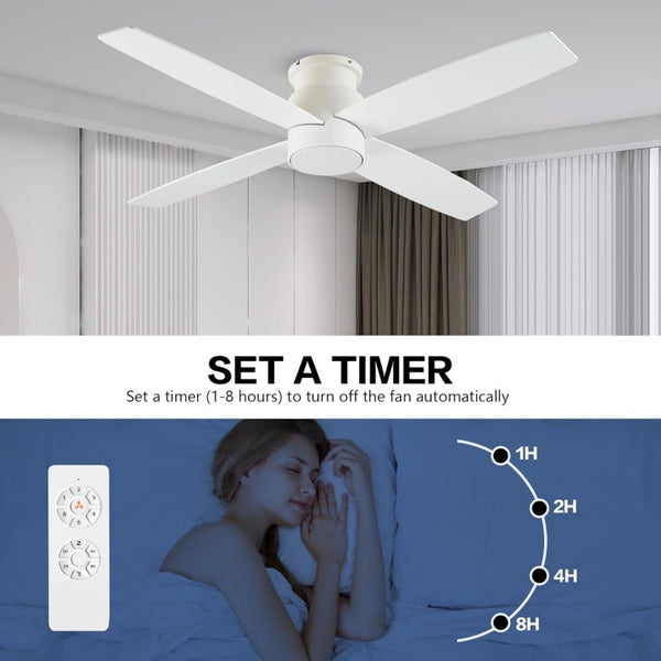 Reveria | 44" Flush Mount Ceiling Fan