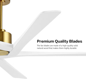 Zephyr Breeze | 64" Wood Blades Ceiling Fan