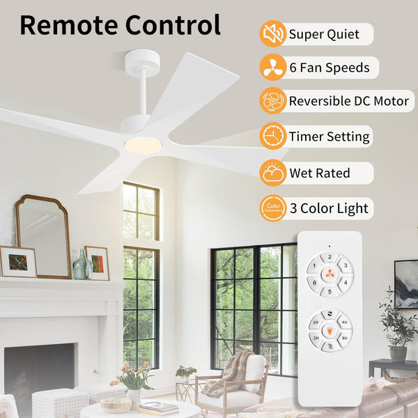 SkyBlade | 64" ABS Waterproof Ceiling Fan with Light