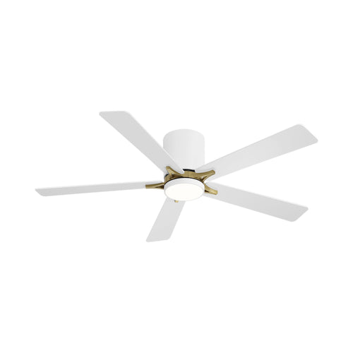 Lustra | 52’’ Flush Mount Wood Blades Ceiling Fan with Light