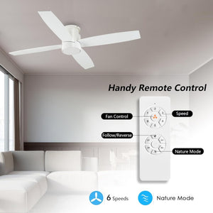 Reveria | 44" Flush Mount Ceiling Fan