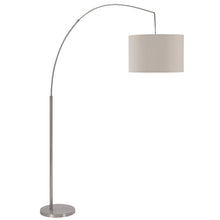 Load image into Gallery viewer, EVELOPENIN Modern Arc Floor Lamp with Fabric Shade &amp; LED Bulb , Over The Couch Hanging Light On Arching Pole for Living Room Family Room
