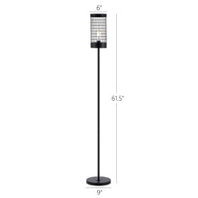 Load image into Gallery viewer, EVELOPENIN 62 Inches Rustic Wire Cage Metal Floor Lamp Brushed in Black Finish, Lantern Floor Lamp Standing Lamp for Living Room, Bedroom, Office
