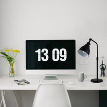 Load image into Gallery viewer, Industrial Black Task Desk Lamp with Natural Marble Base, 17.7” - 23.7” Height Adjustable, Table Reading Lamps for Living Room Bedside Office Nightstand
