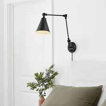 Load image into Gallery viewer, ELYMIEO Industrial Wall Sconce with ON/Off Switch, Edison Vintage Style Swing Arm Wall Lamp (Bulb Not Included)
